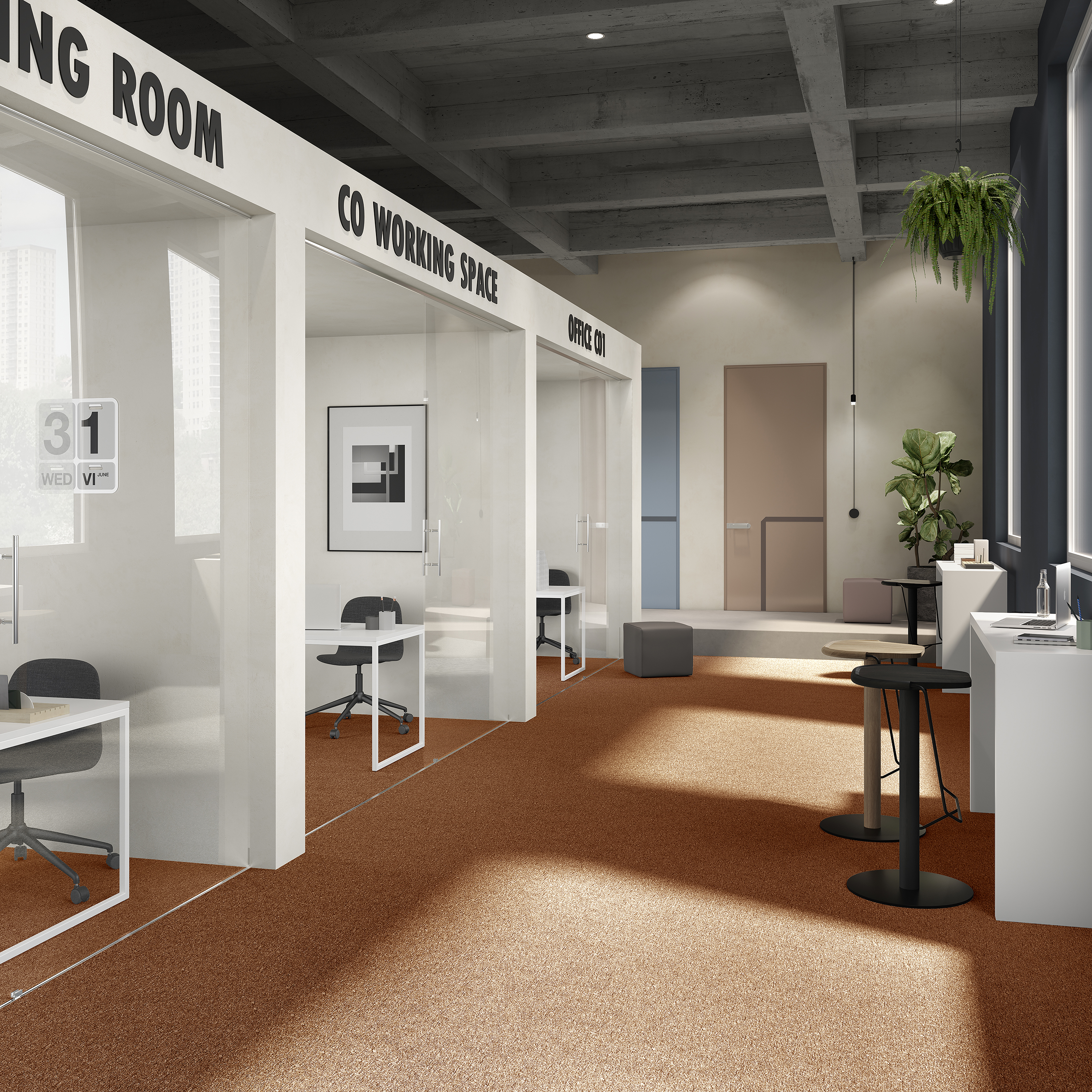 Ковровая плитка Medusa Tile 84 (500*500*5 мм) — купить в Чите