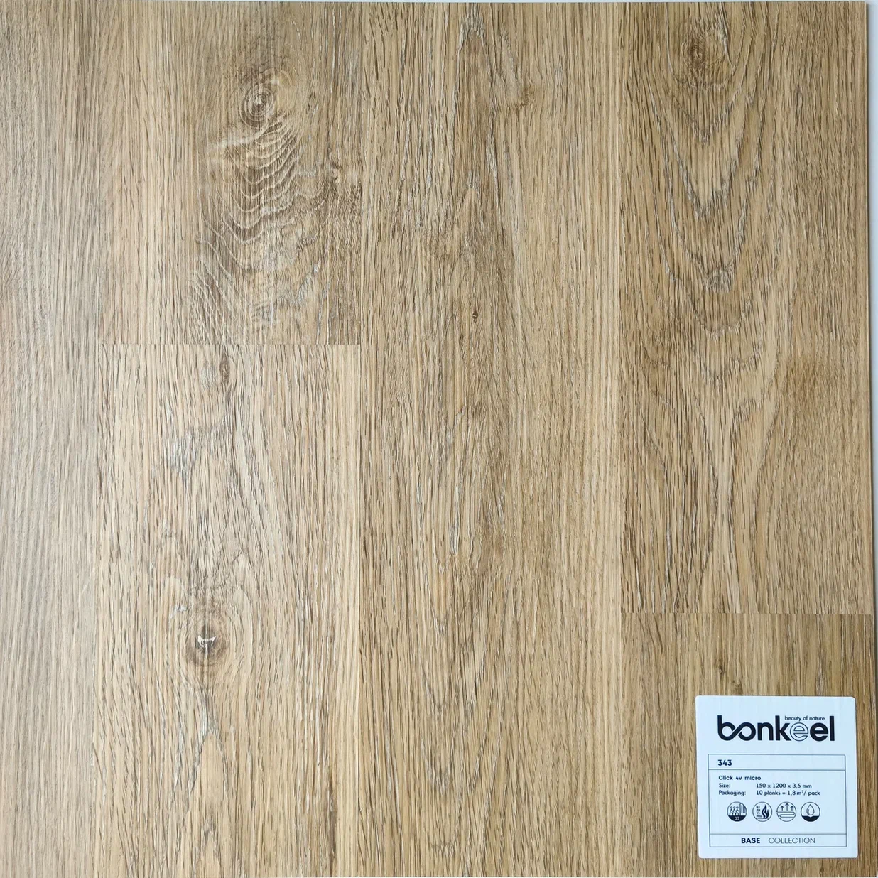 Плитка ПВХ "Bonkeel" Base New 343 (1220*150*3,5 мм) — купить в Чите