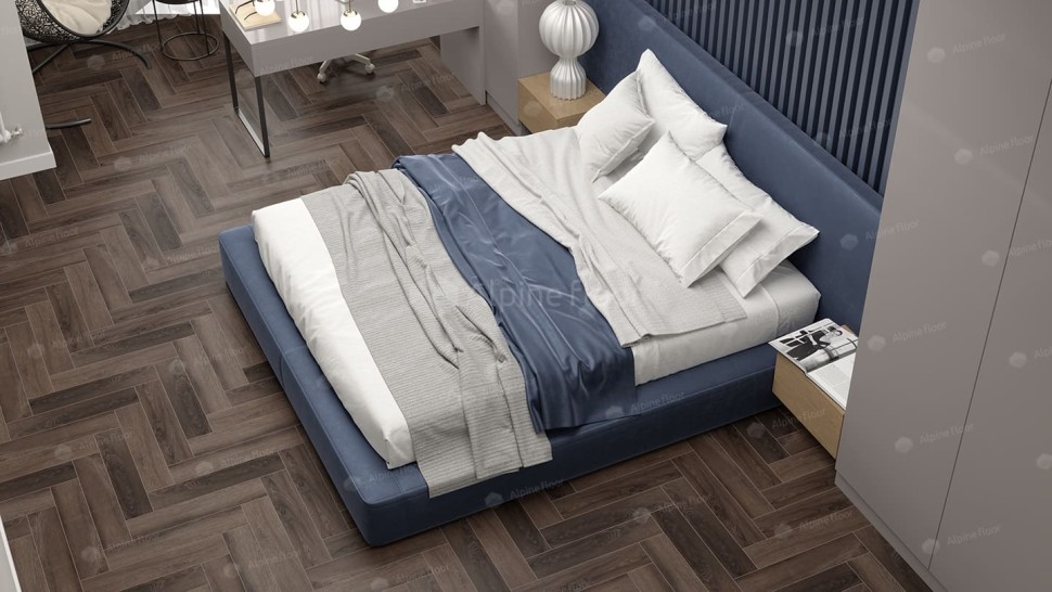 Виниловая плитка "Alpine Floor" Parquet LVT Фафнир (590*118*2,5 мм) — купить в Чите