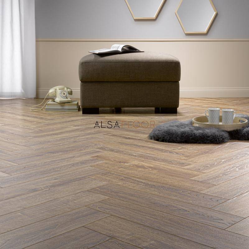 Ламинат "Alsafloor" Herringbone Дуб Балеарский (640*143*12 мм) — купить в Чите