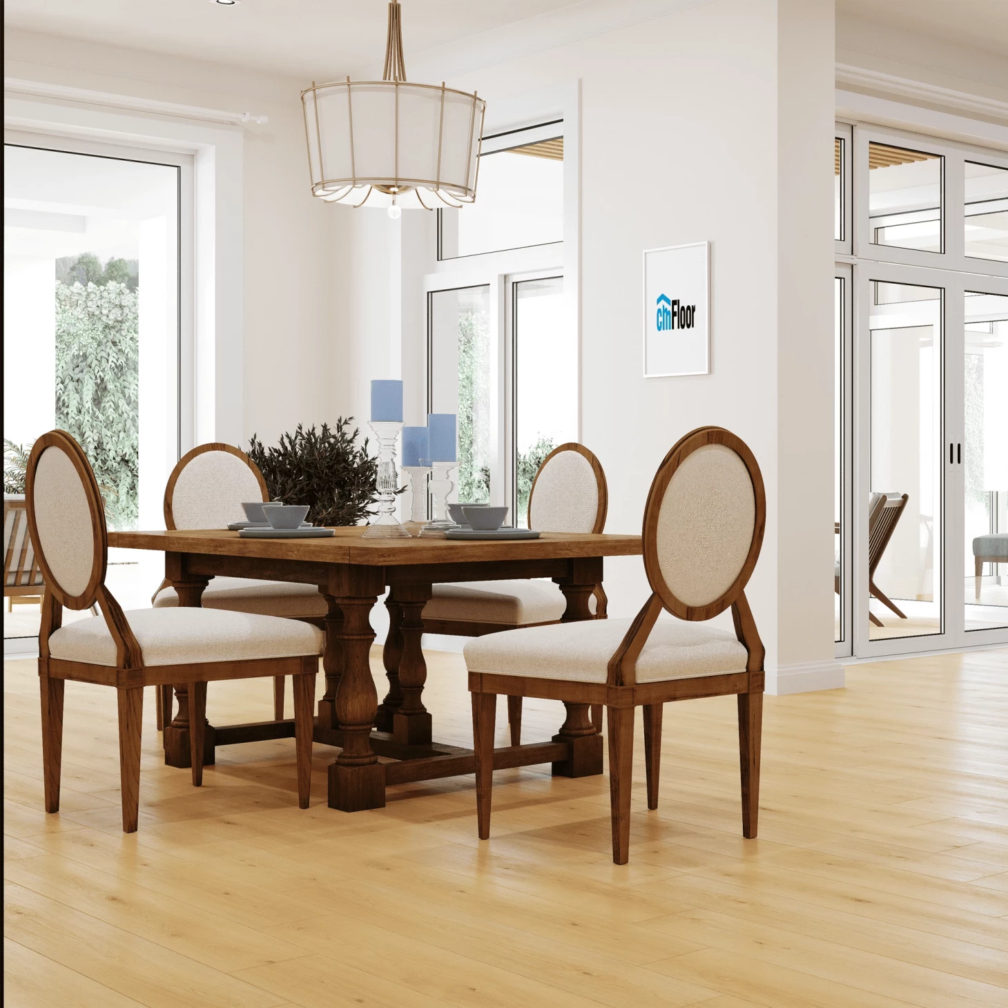 SPC плитка для пола Дуб Орегон (1220*180*4 мм) — купить в Чите