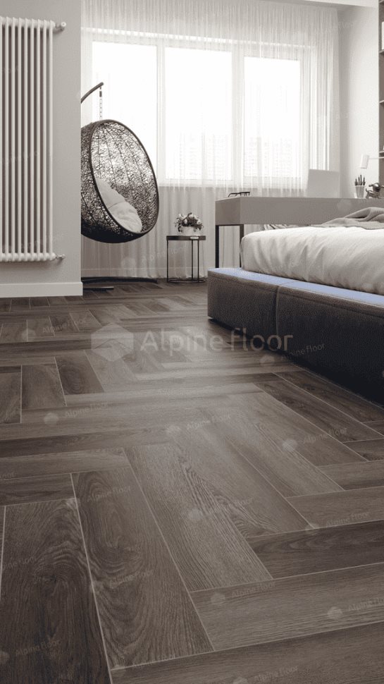 Виниловый ламинат "Alpine Floor" Parquet Light Дуб Фафнир (600*125*4 мм) — купить в Чите