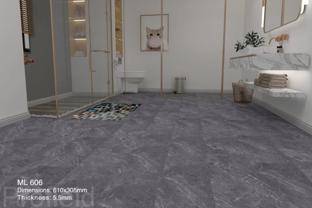 SPC ламинат "Profield" Грей марбл (305*610*5,5 мм) — купить в Чите