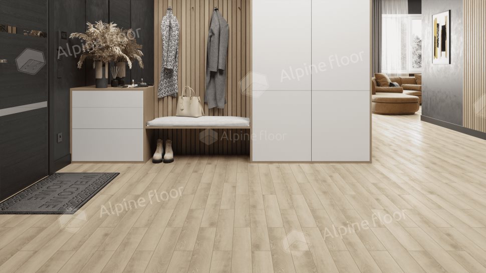 Ламинат "Alpine Floor" Herringbone 12 PRO Дуб Орлеан (606*101*12 мм) — купить в Чите
