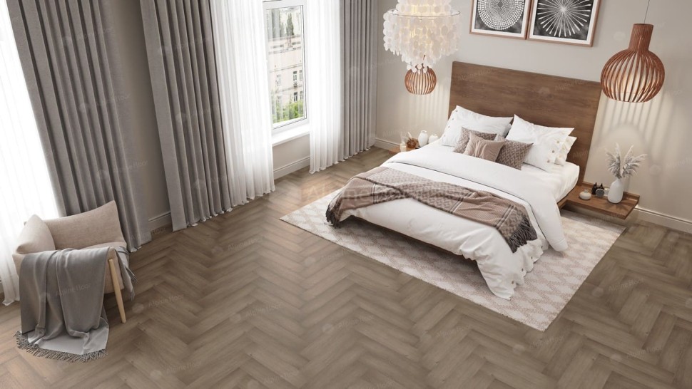 Виниловая плитка "Alpine Floor" Parquet LVT Дуб Насыщенный (590*118*2,5 мм) — купить в Чите
