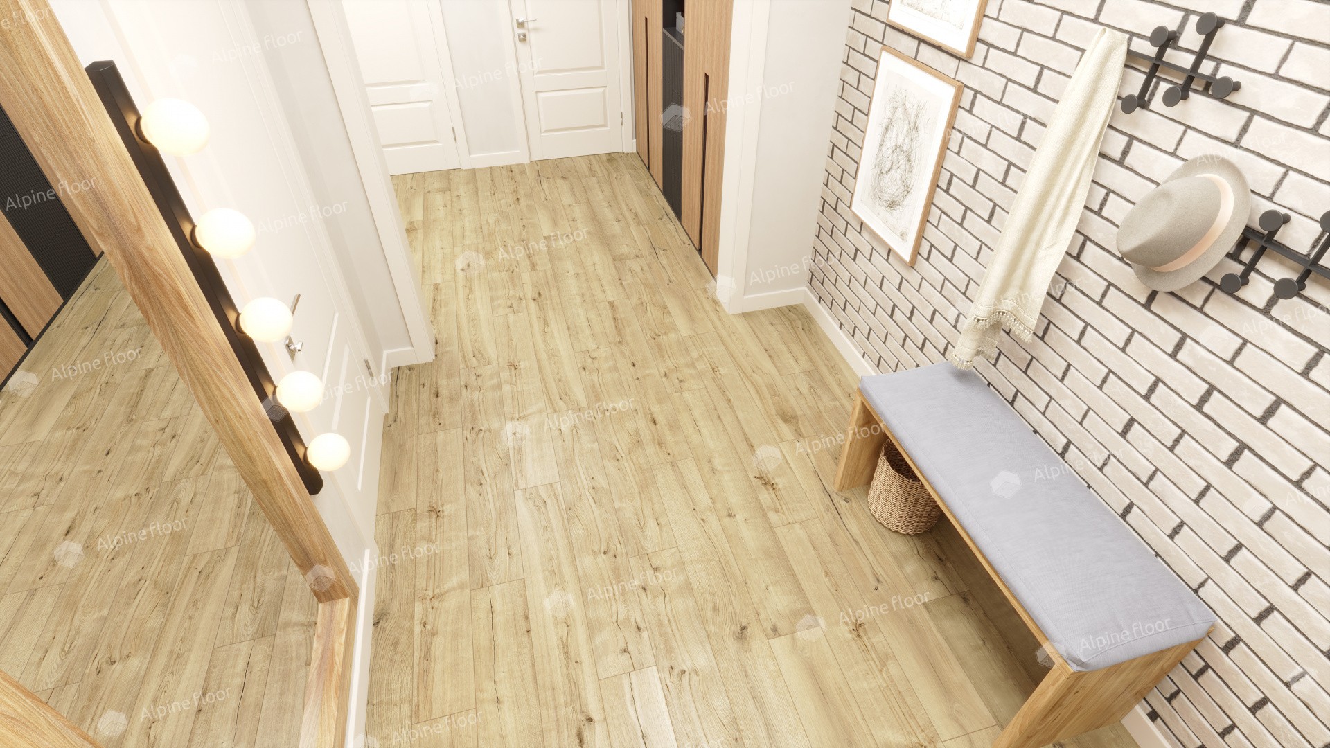 Ламинат "Alpine Floor" Дуб Эмпуриабрава (1285*192*8 мм) — купить в Чите