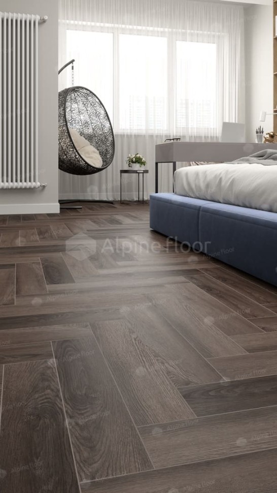 Виниловая плитка "Alpine Floor" Parquet LVT Фафнир (590*118*2,5 мм) — купить в Чите