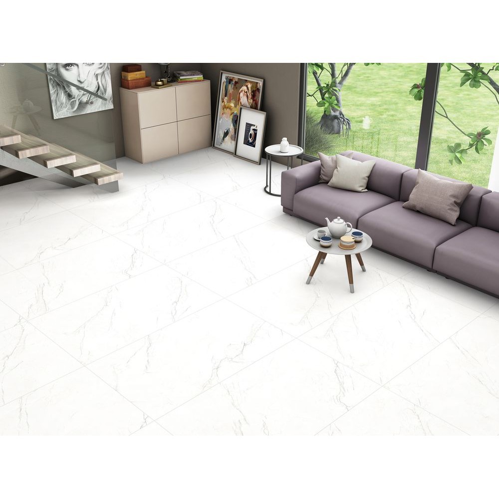 Керамогранит "Ennface" 600*1200 Mystic White Матовый Белый — купить в Чите