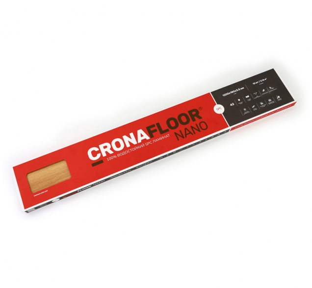 SPC ламинат "CronaFloor" Nano 4V Клен (1200*180*3,5 мм) — купить в Чите