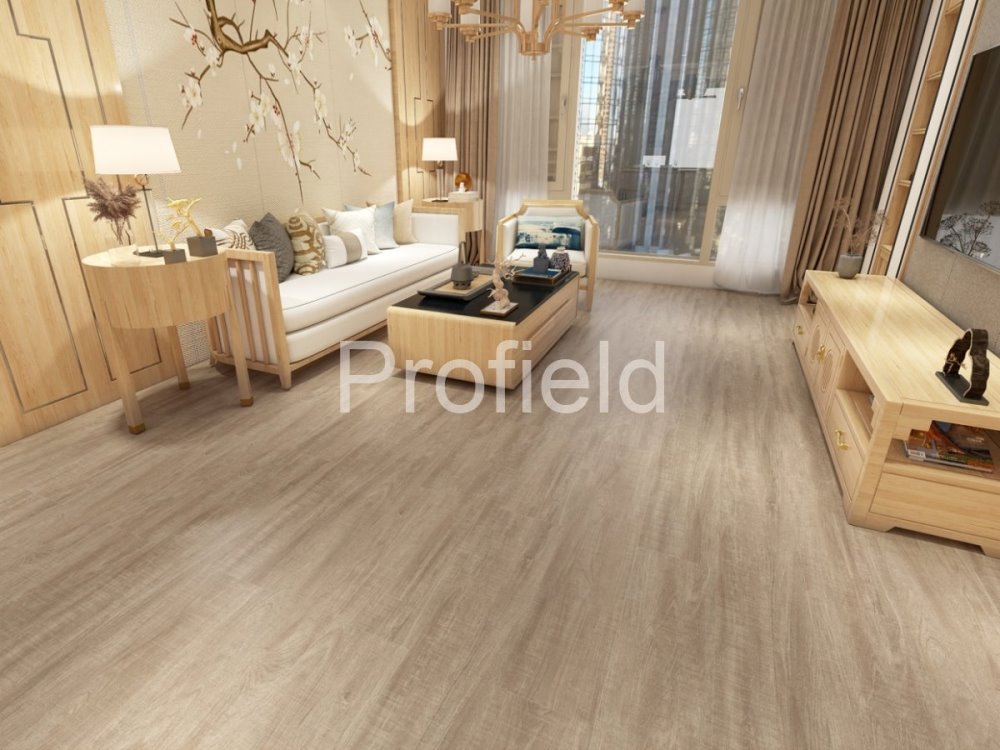 HSPC ламинат "Profield" Тик натуральный (1200*228*5,5 мм) — купить в Чите