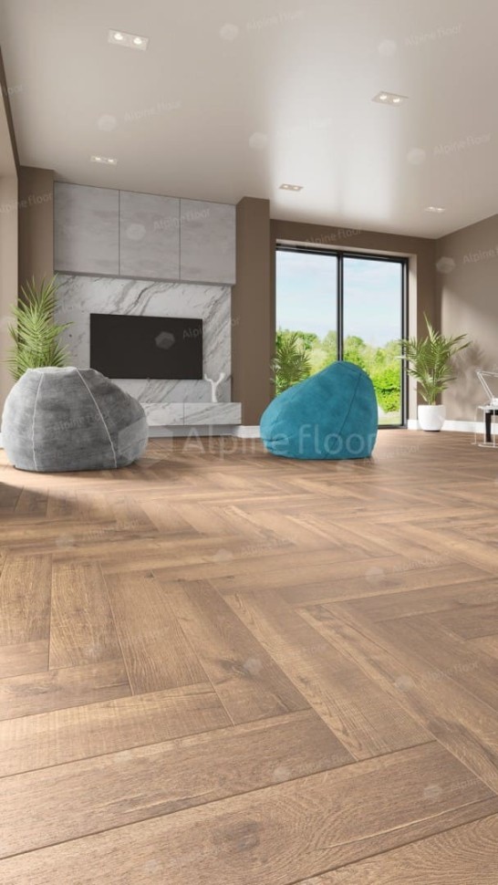 Виниловая плитка "Alpine Floor" Parquet LVT Дуб Royal (590*118*2,5 мм) — купить в Чите