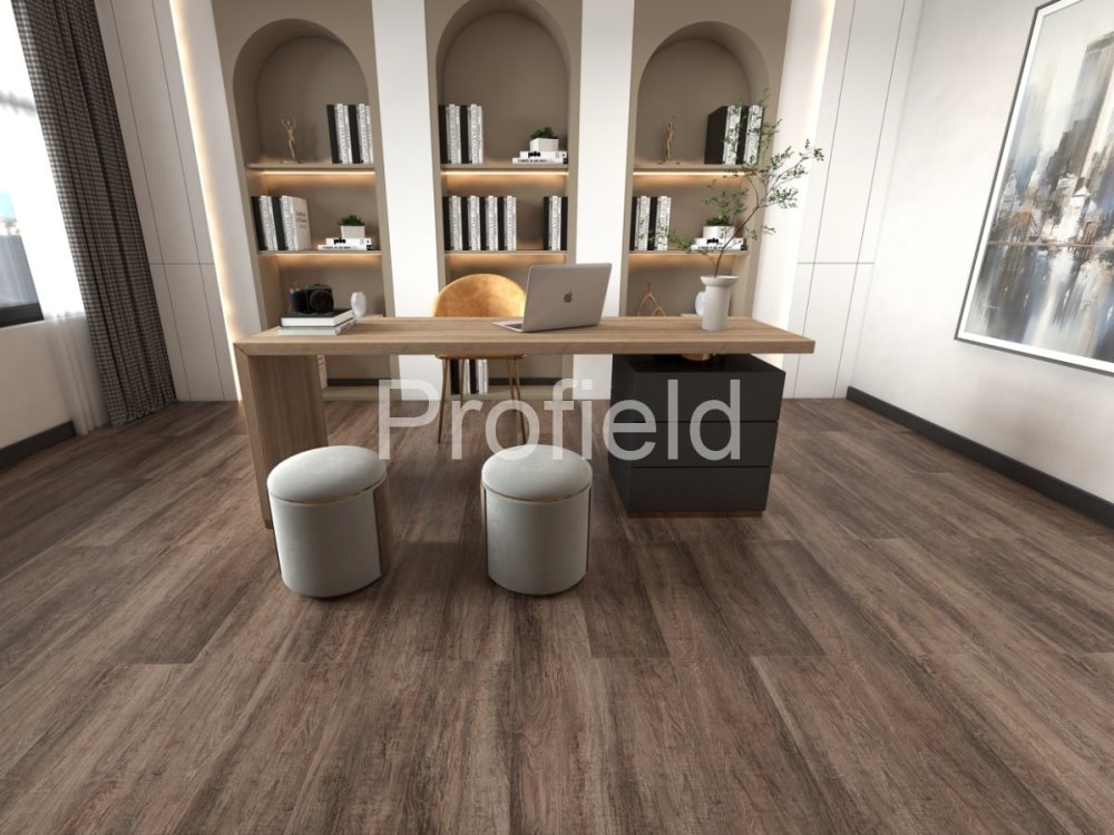 HSPC ламинат "Profield" Дуб темный (1200*228*5,5 мм) — купить в Чите