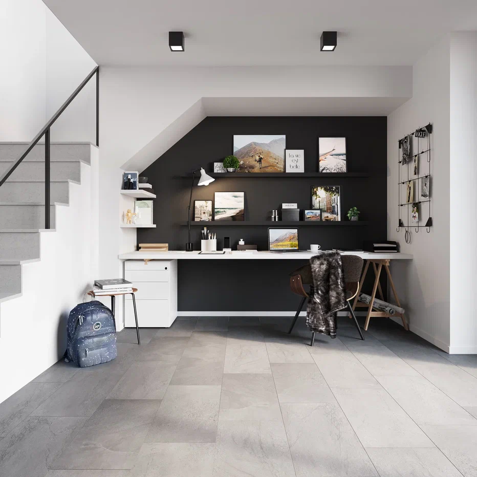 SPC ламинат "Invictus" Groovy Granite Steel (603*298*6мм) — купить в Чите