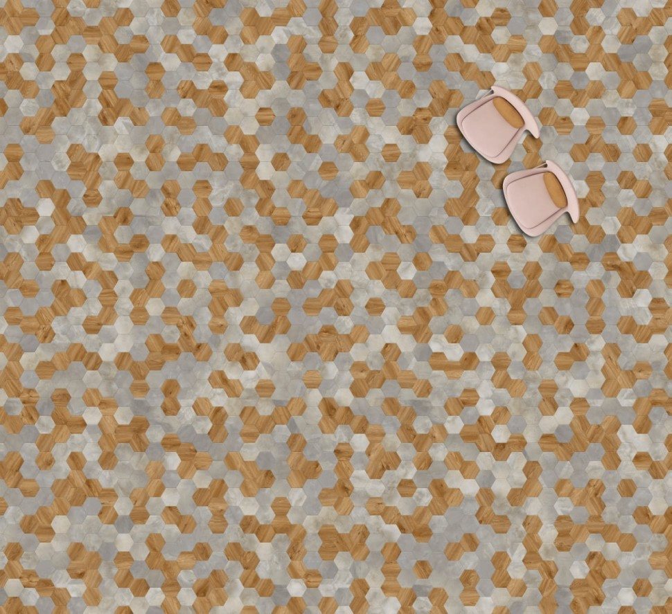 Виниловая плитка "Moduleo" Moods Hexagon 334 (226,32*196*2,5 мм) — купить в Чите