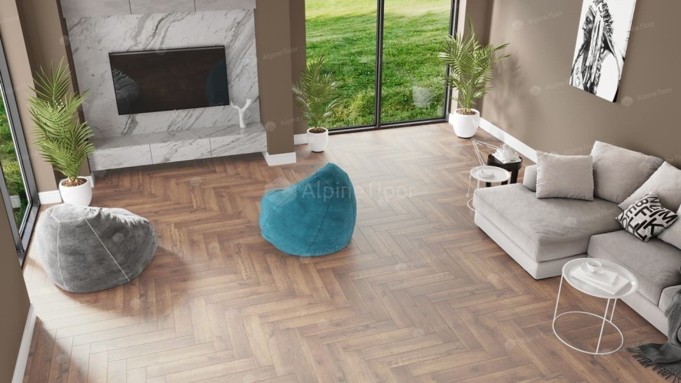 Виниловая плитка "Alpine Floor" Parquet LVT Дуб Royal (590*118*2,5 мм) — купить в Чите