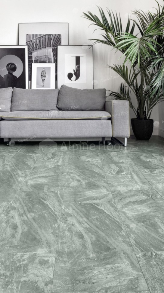 Виниловая плитка "Alpine Floor" Light Stone Хэмпшир (608*303*2,5 мм) — купить в Чите