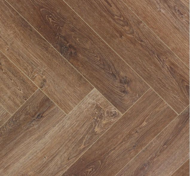 Виниловый ламинат SPC "Cronafloor" Herringbone Дуб Тулуза (640*128*4,5 мм) — купить в Чите