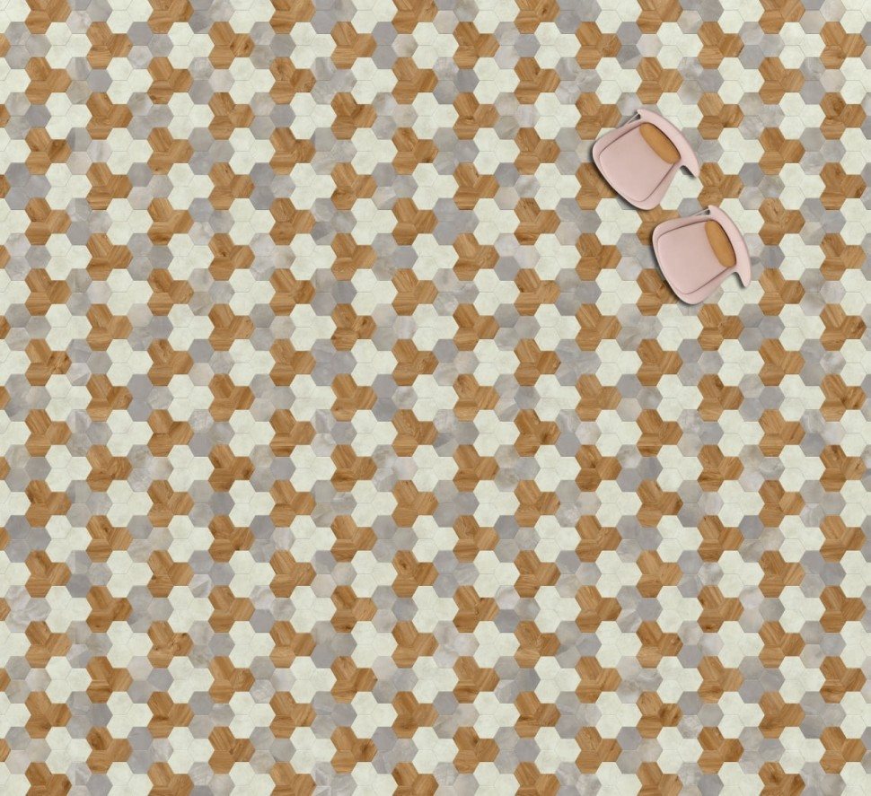 Виниловая плитка "Moduleo" Moods Hexagon 351 (226,32*196*2,5 мм) — купить в Чите