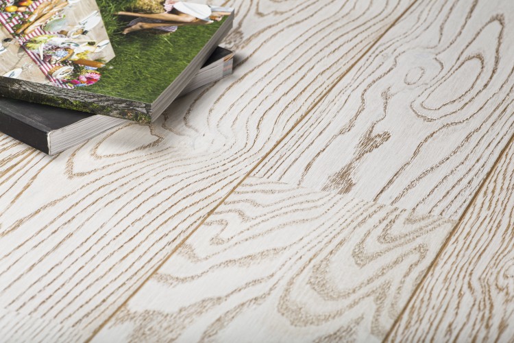 Паркетная доска "Sommer" Malmo Дуб White (1000*164*13,2 мм) — купить в Чите