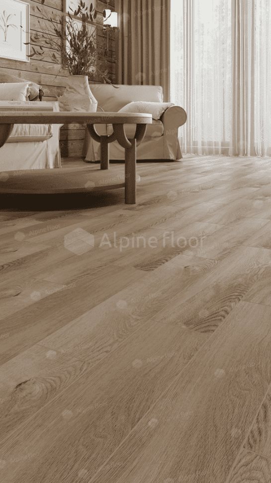 Виниловый ламинат "Alpine Floor" Parquet Light Дуб Синистра (600*125*4 мм) — купить в Чите