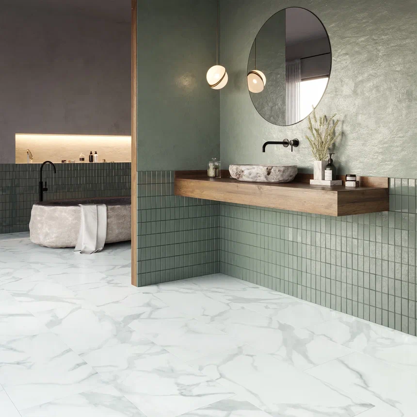 SPC ламинат "Invictus" Pure Marble Snow (907*450*4мм) — купить в Чите