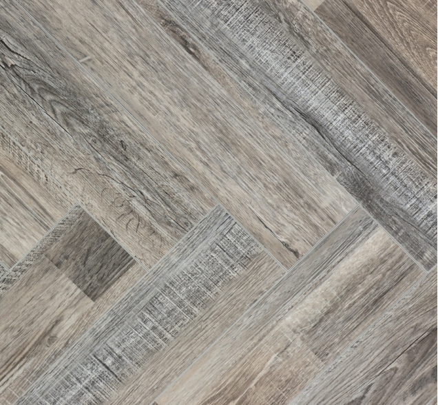 Виниловый ламинат SPC "Cronafloor" Herringbone Дуб Реймс (640*128*4,5 мм) — купить в Чите