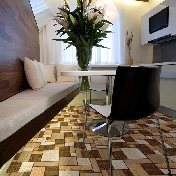 Линолеум бытовой "Комитекс" Печора Тетрис 862 (2,5м) — купить в Чите