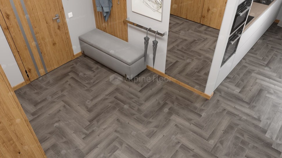 Виниловая плитка "Alpine Floor" Parquet LVT Дуб Мерга (590*118*2,5 мм) — купить в Чите