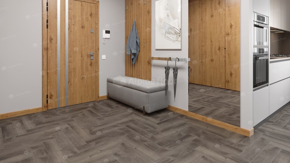 Виниловая плитка "Alpine Floor" Parquet LVT Дуб Мерга (590*118*2,5 мм) — купить в Чите
