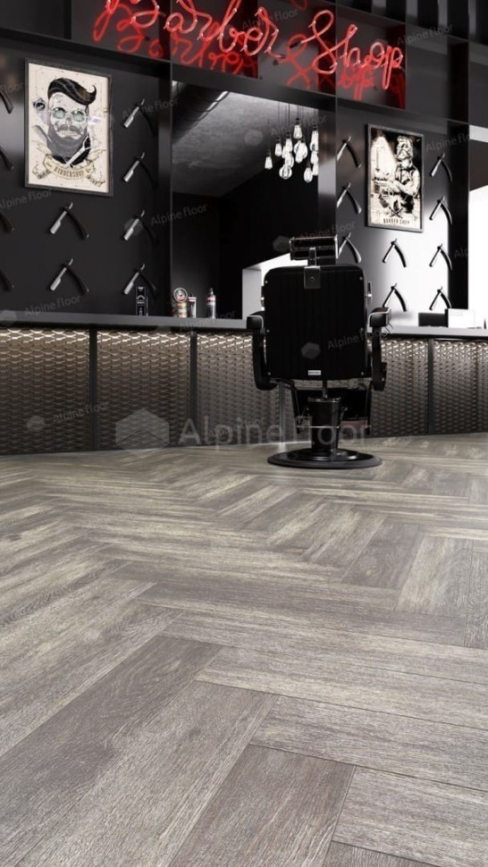 Виниловая плитка "Alpine Floor" Parquet LVT Венге Грей (590*118*2,5 мм) — купить в Чите