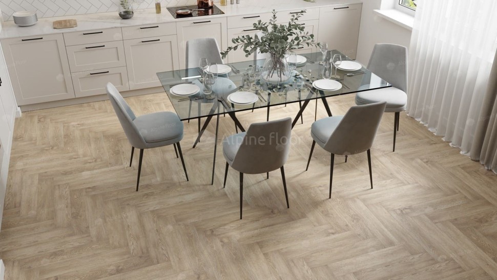 Виниловая плитка "Alpine Floor" Parquet LVT Дуб Ваниль Селект (590*118*2,5 мм) — купить в Чите