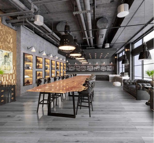 SPC ламинат "CronaFloor" Wood 4V Дуб Серый (1200*180*4 мм) — купить в Чите