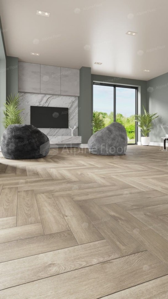 Виниловая плитка "Alpine Floor" Parquet LVT Дуб Натуральный Отбеленный (590*118*2,5 мм) — купить в Чите
