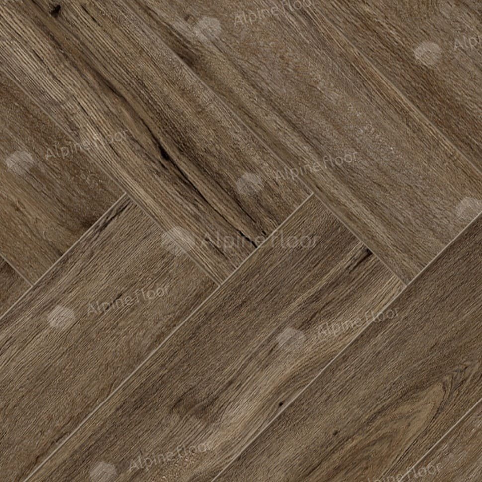 Ламинат "Alpine Floor" Herringbone Дуб Бордо (606*101*8 мм) — купить в Чите