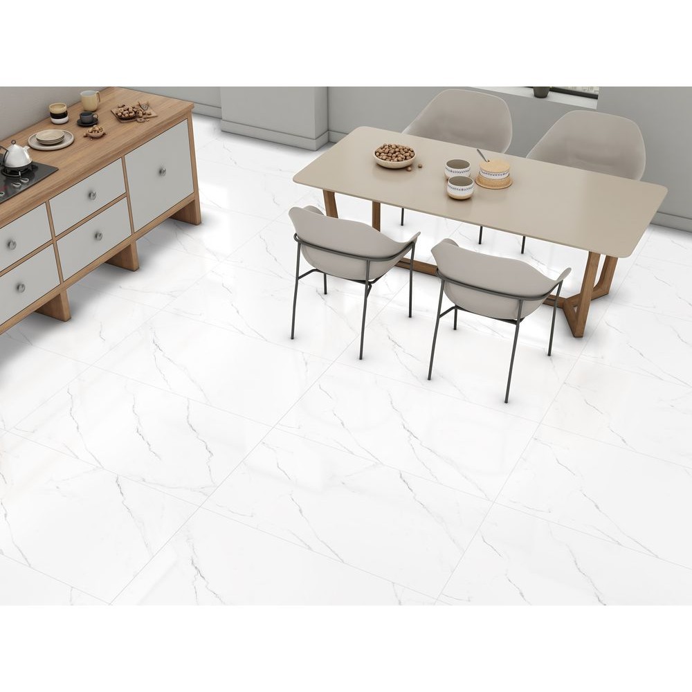 Керамогранит "Ennface" 600*1200 Carrara Bianco Матовый Белый — купить в Чите