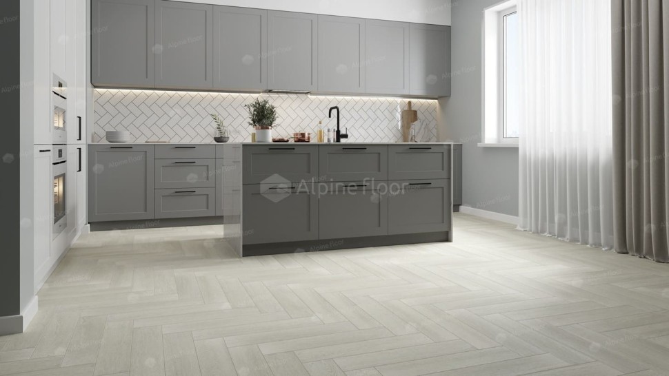 Виниловая плитка "Alpine Floor" Parquet LVT Зимний Лес (590*118*2,5 мм) — купить в Чите