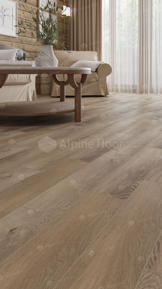 Виниловая плитка "Alpine Floor" Parquet LVT Дуб Синистра (590*118*2,5 мм) — купить в Чите