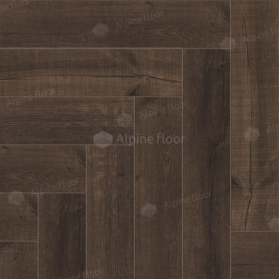 Виниловая плитка "Alpine Floor" Parquet LVT Дуб Альферац (590*118*2,5 мм) — купить в Чите