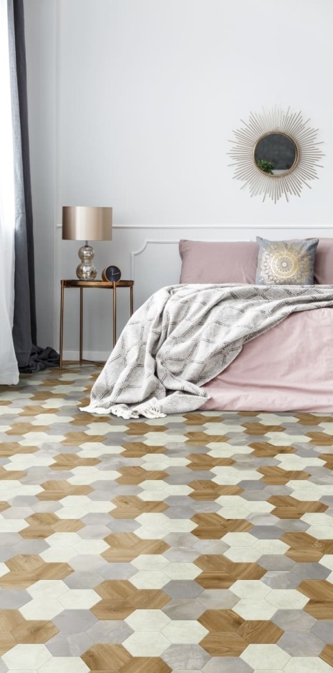 Виниловая плитка "Moduleo" Moods Hexagon 351 (226,32*196*2,5 мм) — купить в Чите