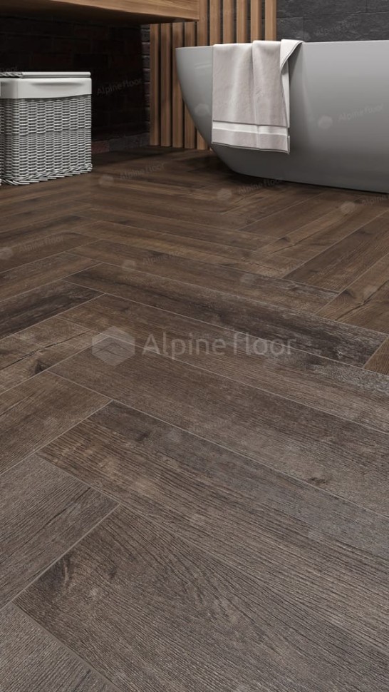 Виниловая плитка "Alpine Floor" Parquet LVT Дуб Альферац (590*118*2,5 мм) — купить в Чите