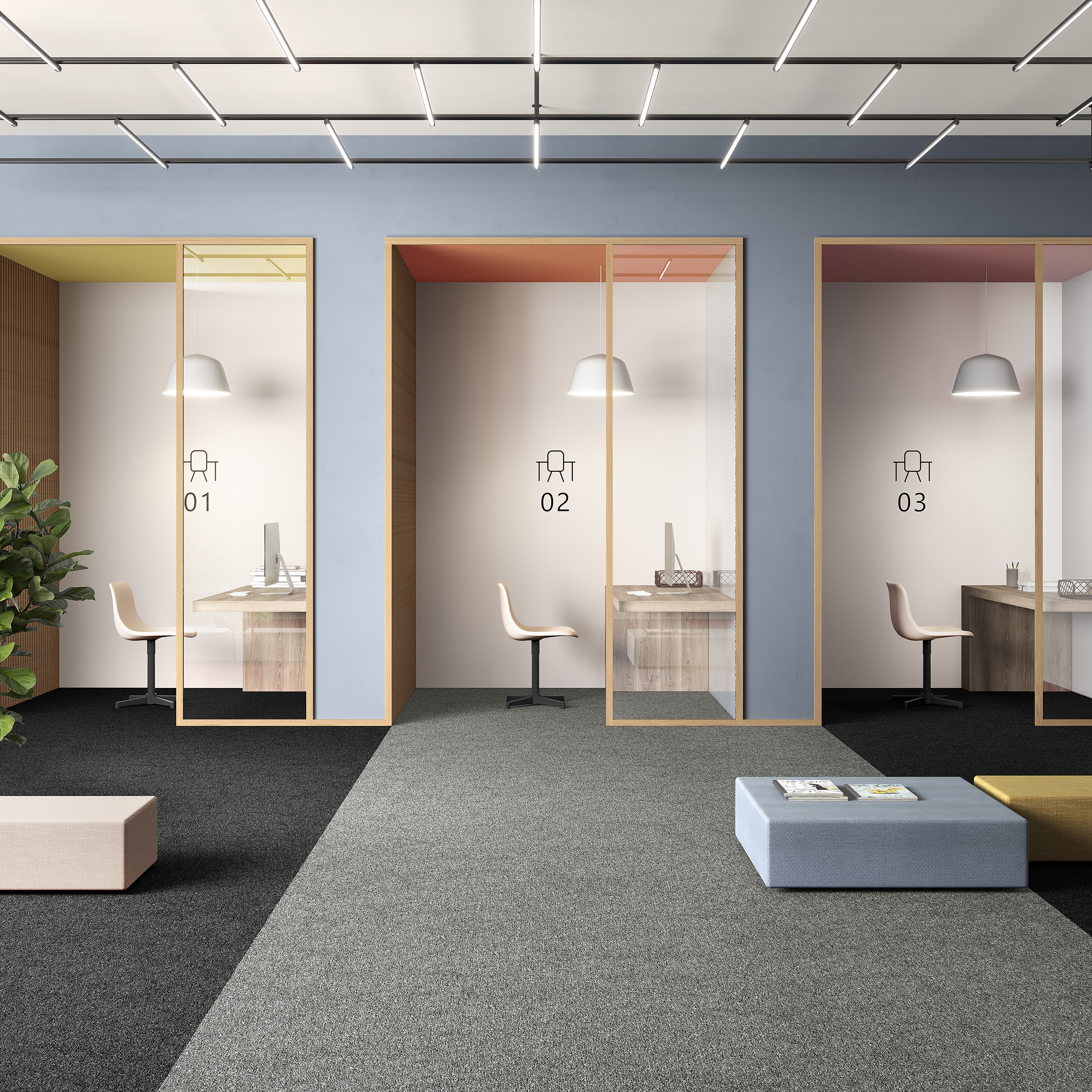 Ковровая плитка Medusa Tile 94 (500*500*5 мм) — купить в Чите