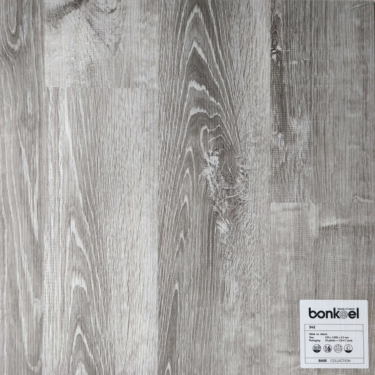 Плитка ПВХ "Bonkeel" Base New 242 (1220*150*3,5 мм) — купить в Чите