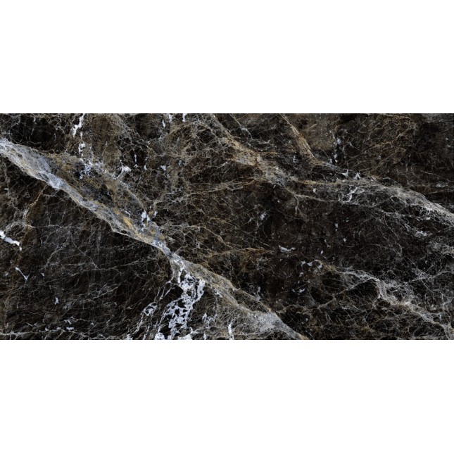 Керамогранит "Gresse" 600*1200 Simbel Carbon Чёрно-белый Мрамор — купить в Чите