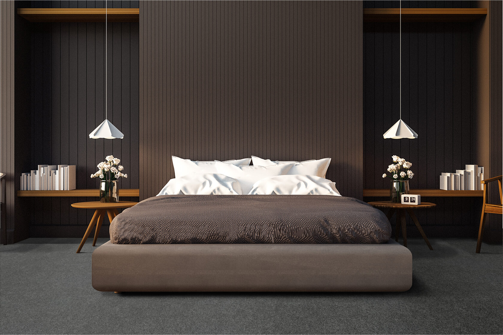 Ковровое покрытие "Bonkeel" Color Rib Ebony 98 (ширина 1м/3м/4м) — купить в Чите