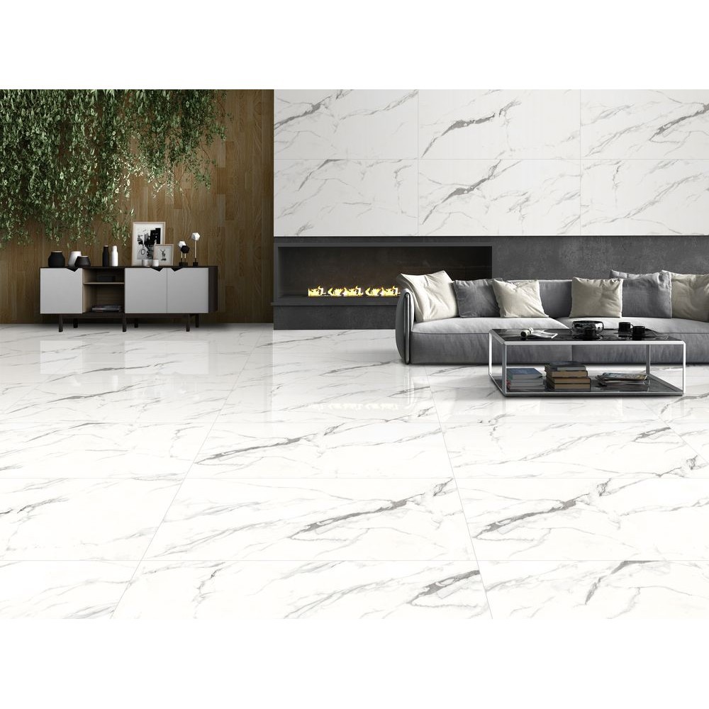 Керамогранит "Ennface" 600*1200 Polaris Glossy Полированный Белый — купить в Чите