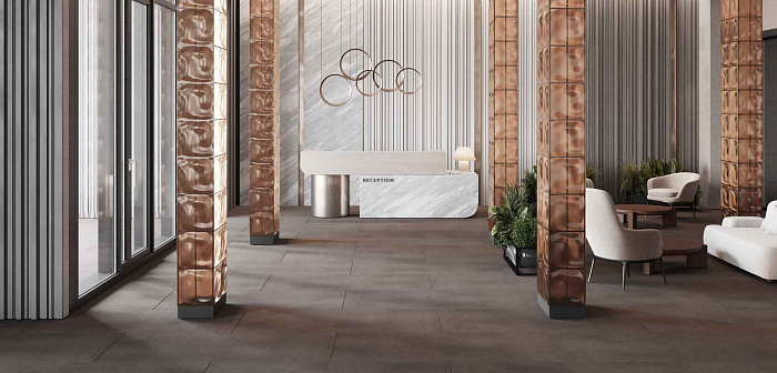 Плинтус "Estima" Cave (600*70 мм) Серый — купить в Чите