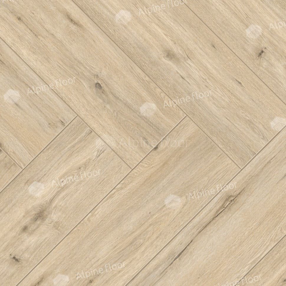 Ламинат "Alpine Floor" Herringbone Дуб Лион (606*101*8 мм) — купить в Чите