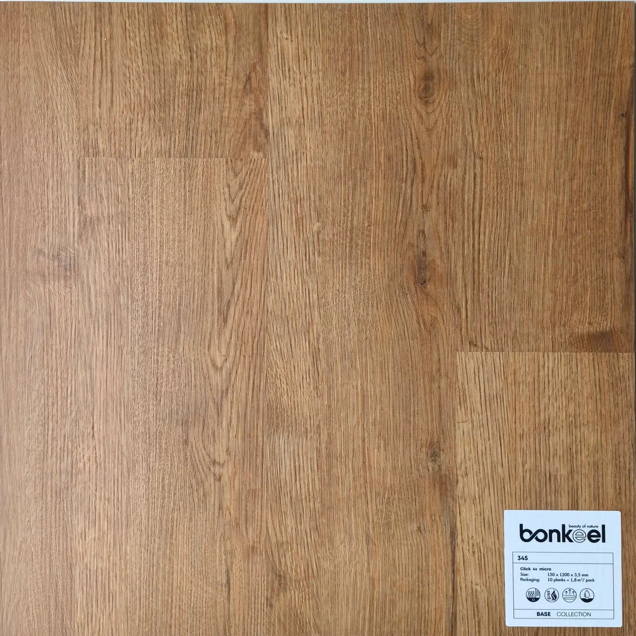 Плитка ПВХ "Bonkeel" Base New 345 (1220*150*3,5 мм) — купить в Чите