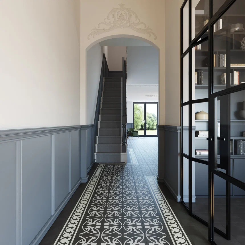 Кварцвиниловая плитка "Invictus" Victorian Deco Charcoal (229*229*2,5мм) — купить в Чите