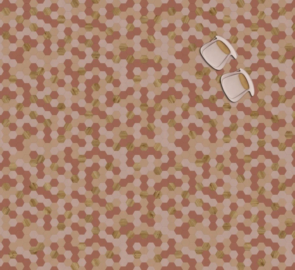 Виниловая плитка "Moduleo" Moods Hexagon 350 (226,32*196*2,5 мм) — купить в Чите